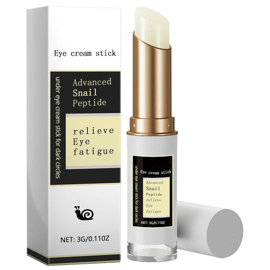 COSMOO Snail Peptide Advanced under Eye Cream for Dark Circles, with Snail Mucin, Advanced Snail Eye Stick for Puffiness & Bags, Reduce Wrinkles, Fine Lines, Moisturizating Skin
