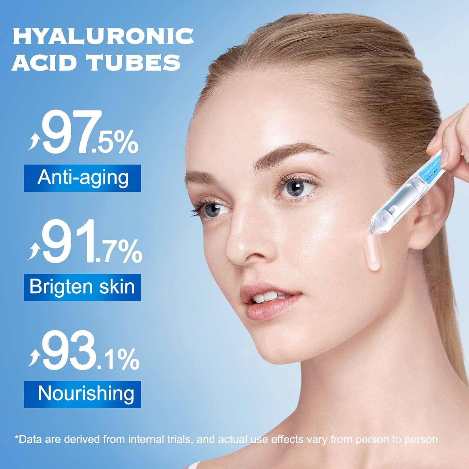 30Pcs 3% Hyaluronic Acid Serum Ultra-Hydrating Vials, Hyaluronic Acid Tubes 3%, 3% Hyaluronic Acid Serum for Face, Glass Skin Ultra-Hydrating Serum, Ultra Hydrating Serum (1Box)