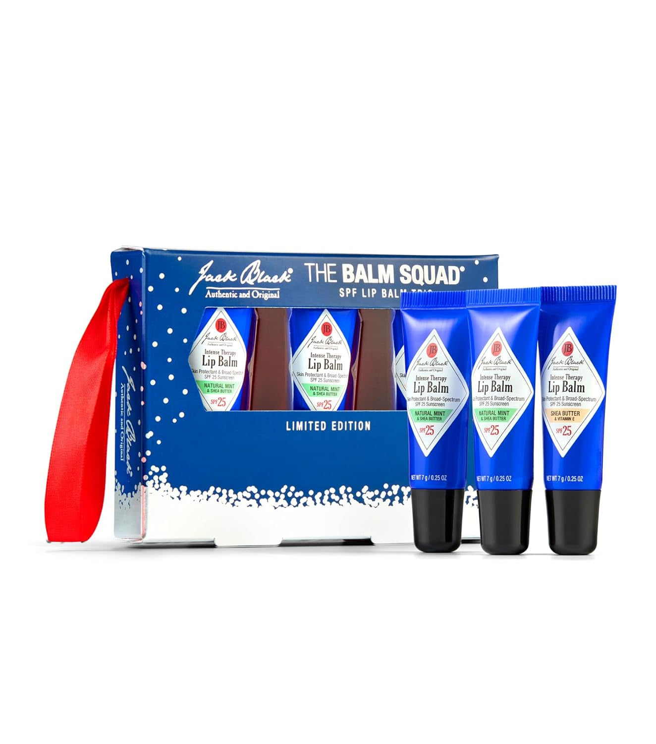 Jack Black Intense Therapy Lip Balm Stocking Stuffers for Adults, Jack Black Lip Balm SPF 25, Lip Sunscreen, SPF Lip Balm for Chapped Lips, Lip SPF, Lip Moisturizer, Lip Balm with SPF, Small Gifts