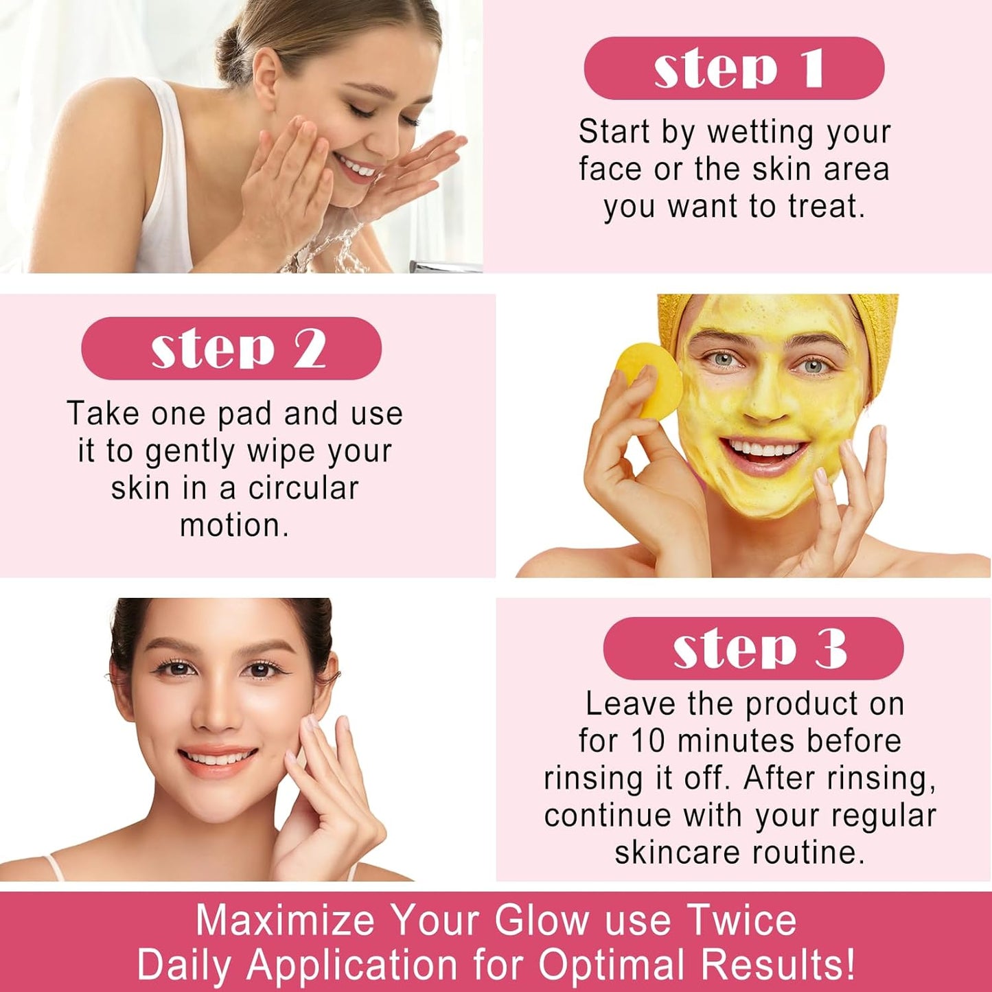 Turmeric Cleansing Pads for Dark Spots,Turmeric Cleansing Pads for Face,Turmeric Face Scrub Pads,Turmeric Pads for Face Cleansing and Exfoliation (40 PCS)