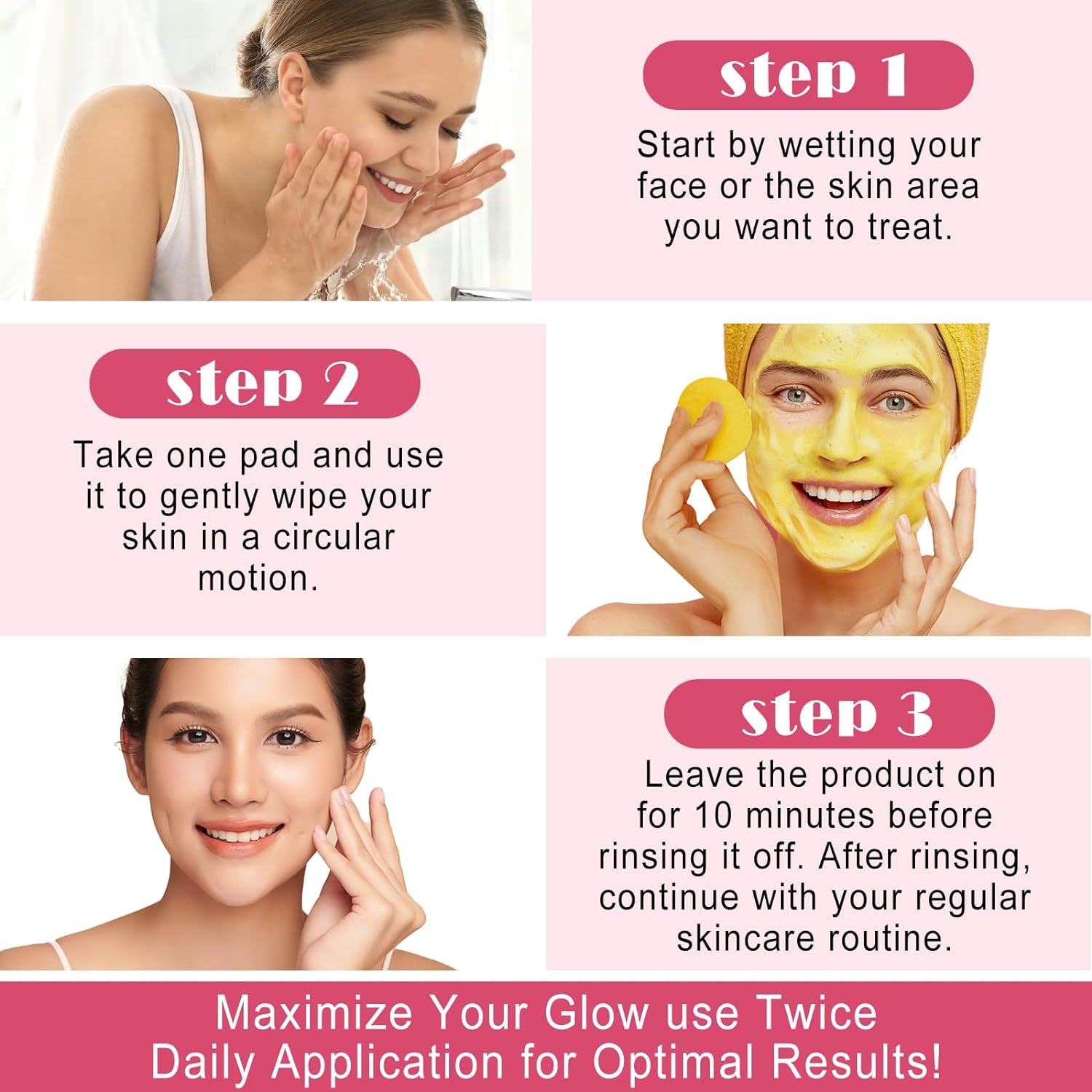 Turmeric Cleansing Pads for Dark Spots,Turmeric Cleansing Pads for Face,Turmeric Face Scrub Pads,Turmeric Pads for Face Cleansing and Exfoliation (40 PCS)