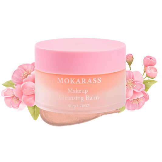 Natural Makeup Cleansing Balm Makeup Melt Balm Infused with Jojoba Seed Oil Grapeseed Oil + Vitamin E -Oil Base Cleanser