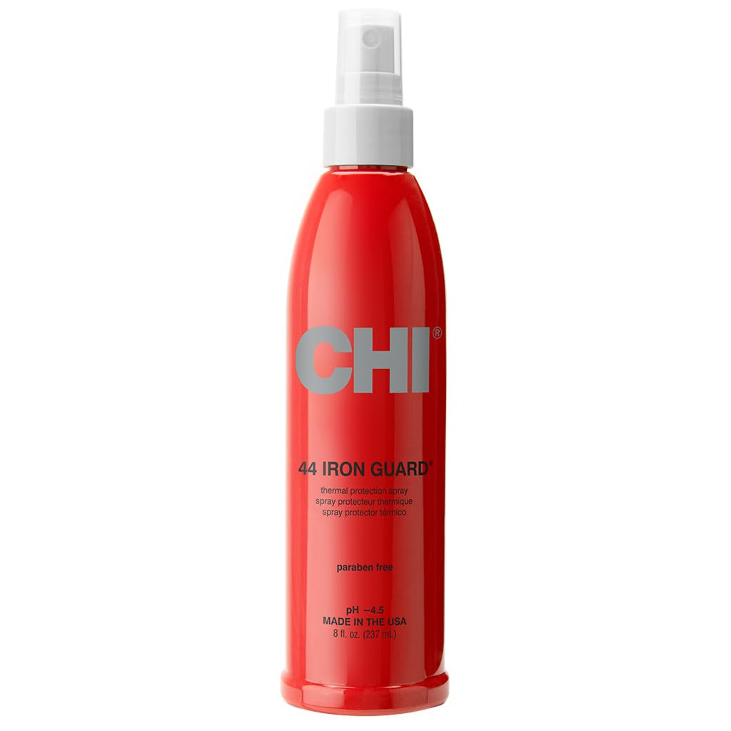 CHI 44 Iron Guard Thermal Protection Spray, Nourishing Formula Helps Resist Heat Damage to Hair & Tame Frizz, 2 Oz