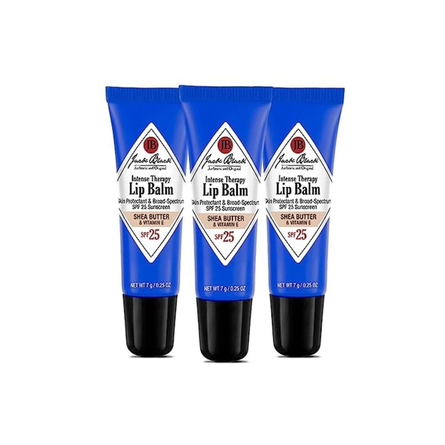 Jack Black Intense Therapy Lip Balm Stocking Stuffers for Adults, Jack Black Lip Balm SPF 25, Lip Sunscreen, SPF Lip Balm for Chapped Lips, Lip SPF, Lip Moisturizer, Lip Balm with SPF, Small Gifts