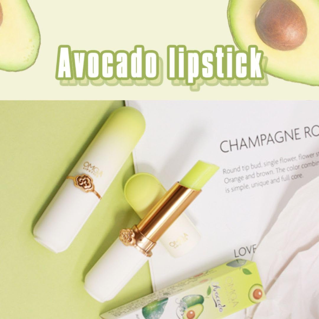 3Pcs Color Changing Lipstick Balm Aloe Vera Avocado Blueberry Three Flavor Combinations for Girls Women Gift Set, Tint Lip Plumpers Makeup Moisturize Lipstick Set