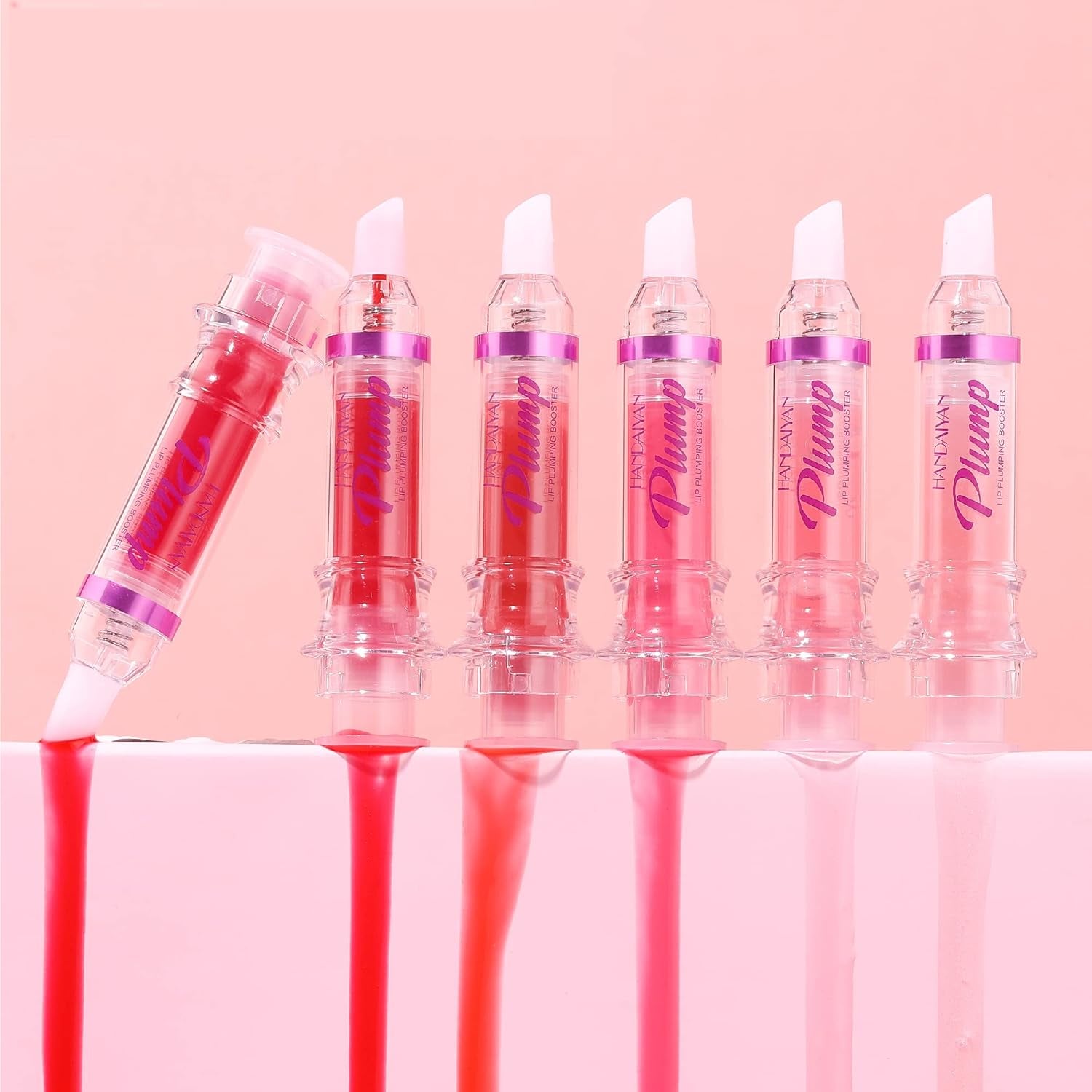 Plumping Lip Oil with Chili Extract - Fuller Lips Instantly! Ultra-Hydrating & Nourishing, Glossy Finish Lip Glow Oil, Lip Plumping Booster Plump, Smooth, and Define Your Lips Naturally (01 Pink)