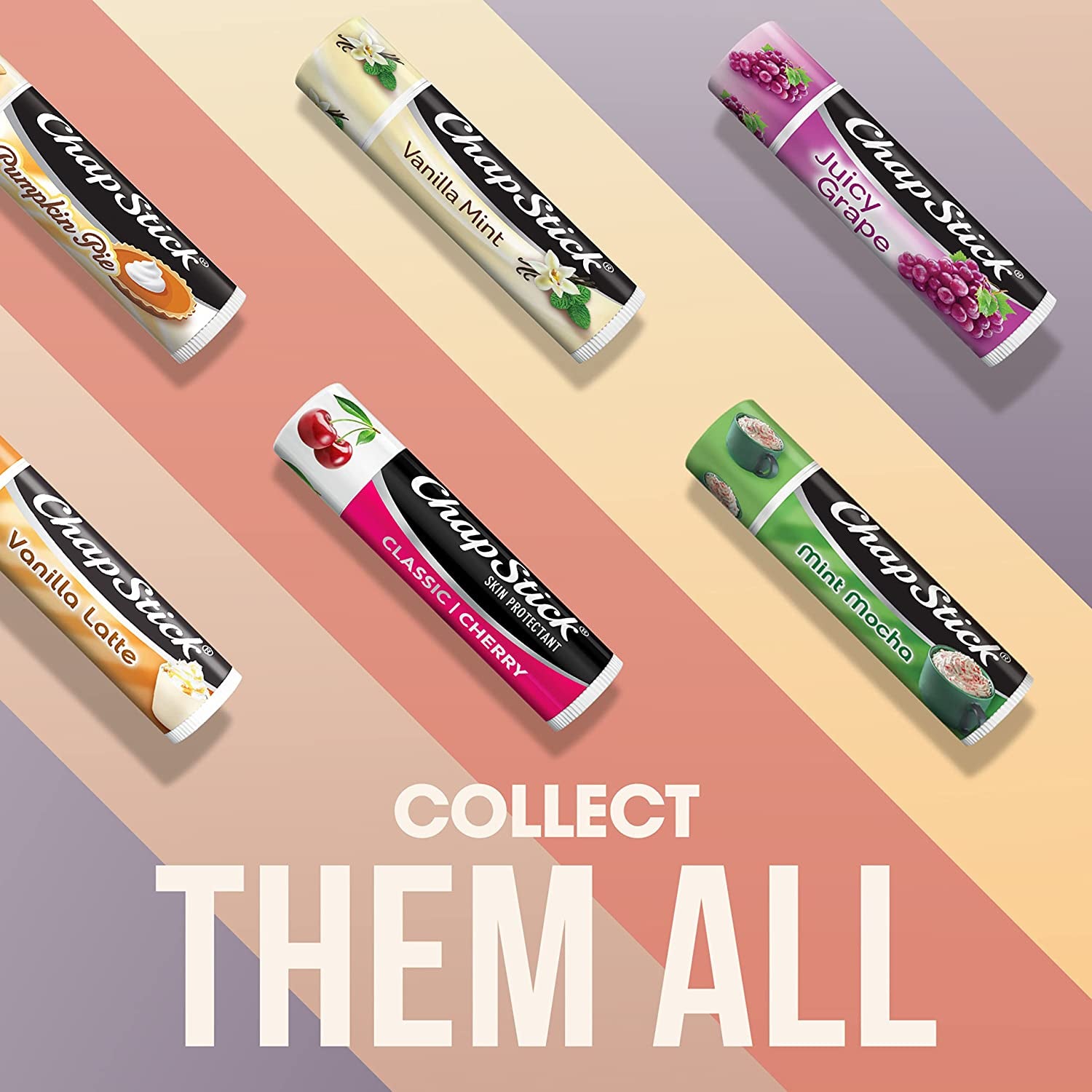 Chapstick Classic Skin Protectant Flavored Lip Balm Tube, Cherry Flavor, 0.15 Ounce (Pack of 3)