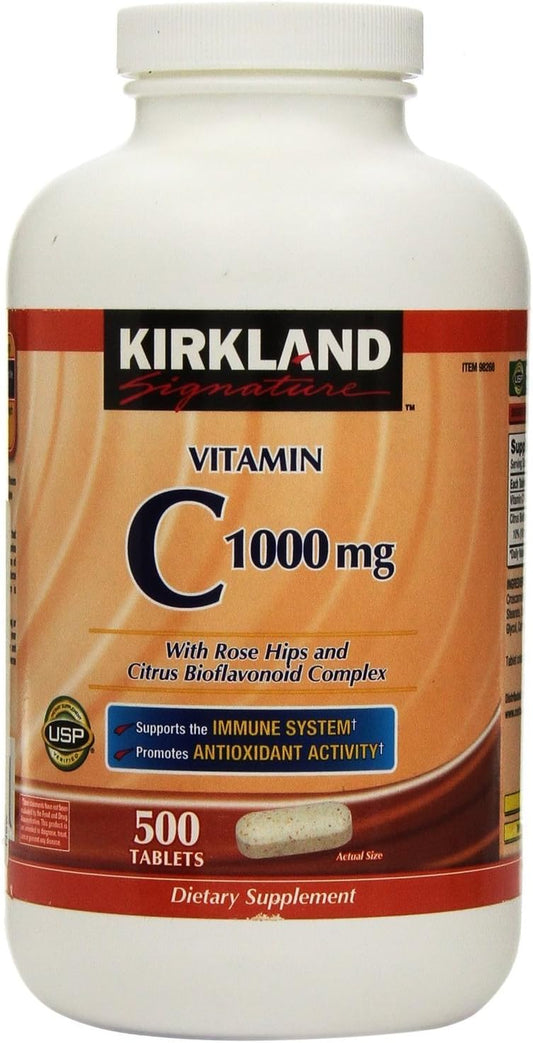 Kirkland Signature Vitamin C 1000 Mg., 500 Tablets (2 Pack)