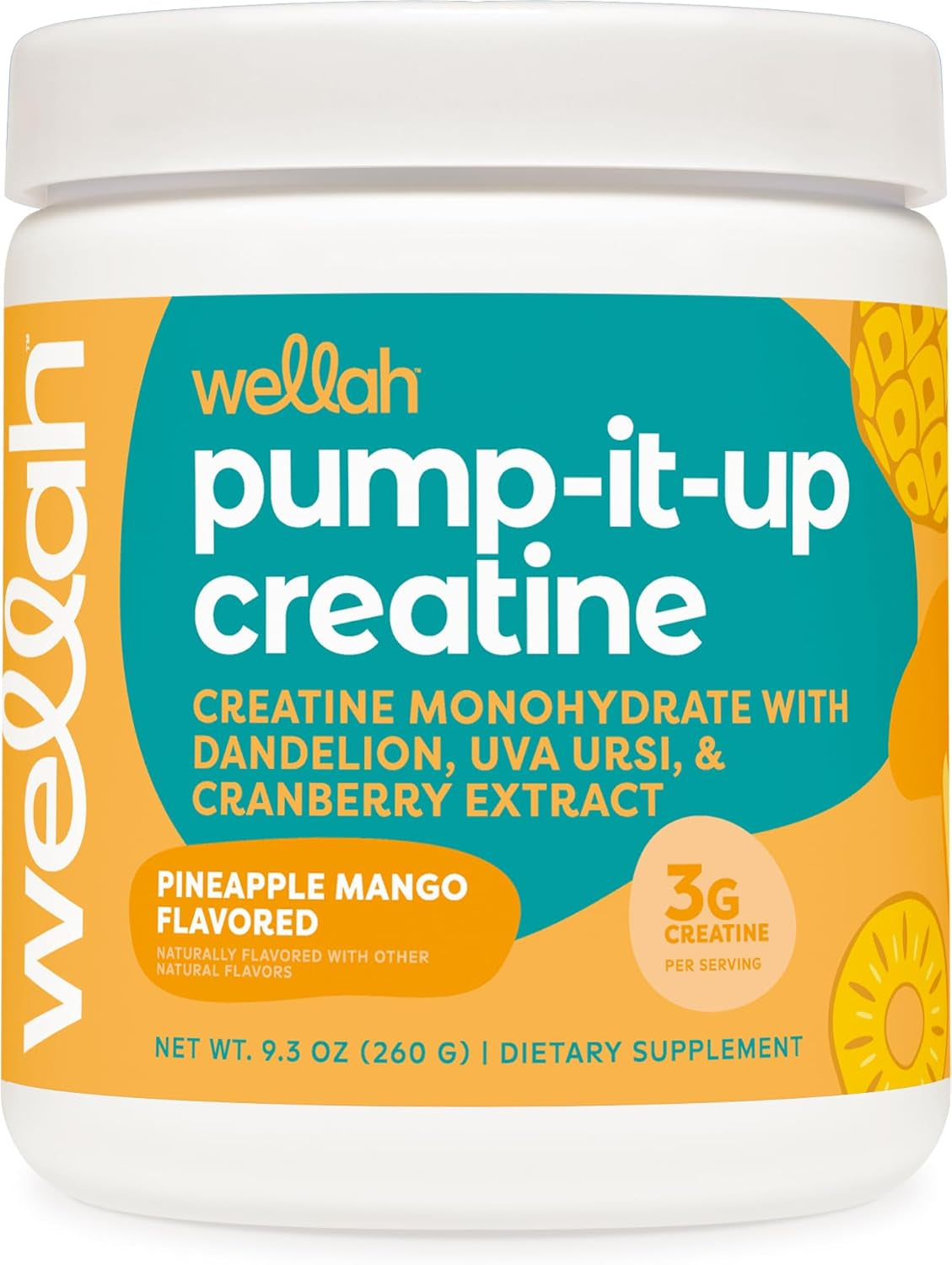 Pump-It-Up Creatine (50 Servings, Strawberry Lemonade) - Creatine Monohydrate with Dandelion, Uva Ursi, & Cranberry Extract