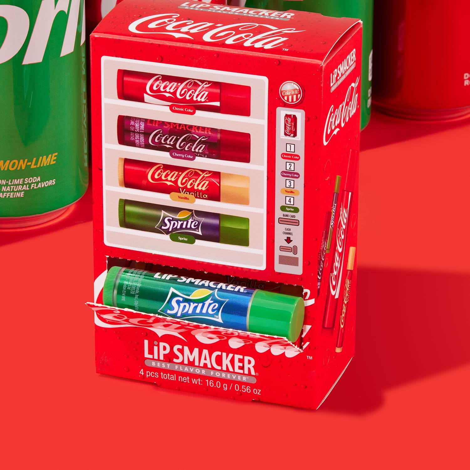 Lip Smacker Coca Cola Collection, Lip Balm Made for Kids - Coca Cola Lip Balm Vending Machine