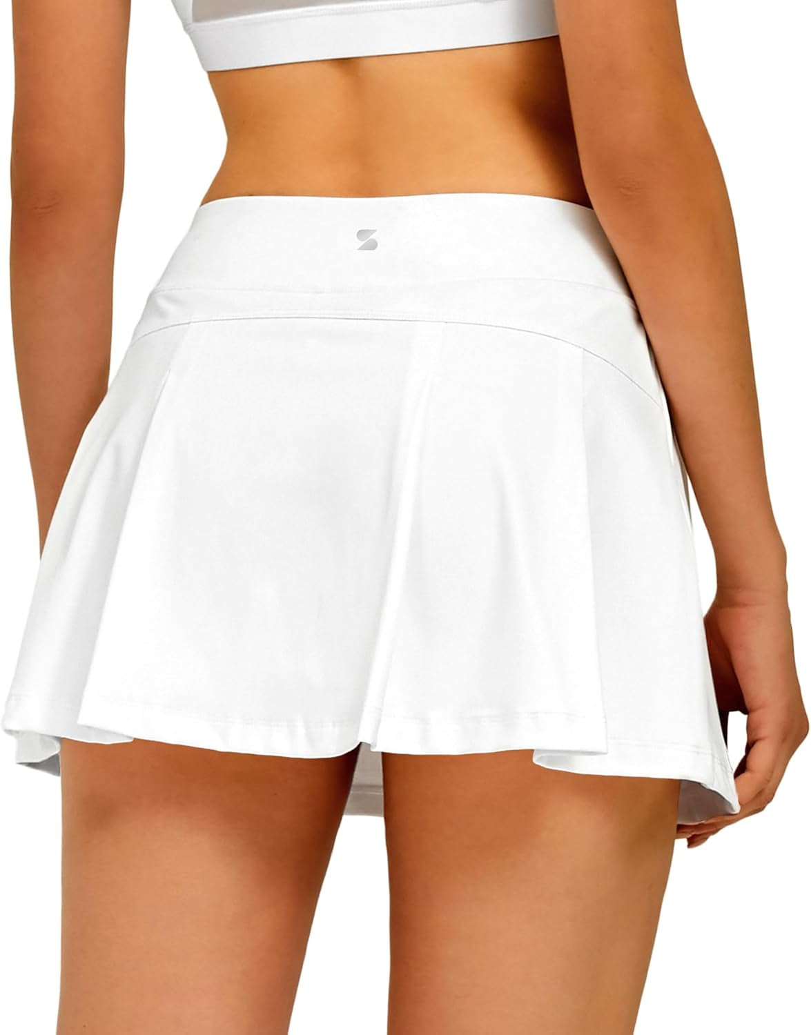 Women Tennis Skirt Golf Skorts Athletic High Waisted with Pockets Inner Shorts Sport Workout Pleated Pickleball