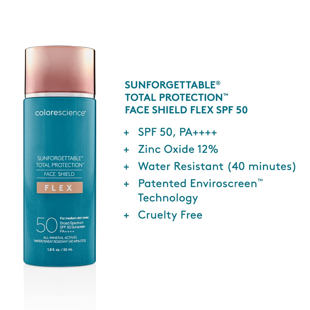 Colorescience Total Protection Face Shield Flex SPF 50, 1.8 Fl. Oz.