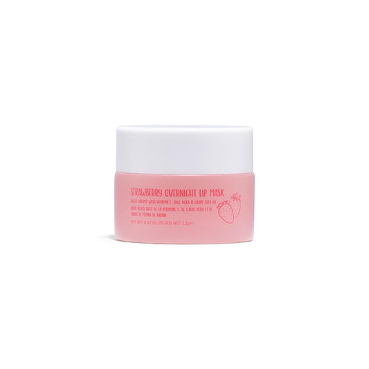 W7 Sweet Dreams Overnight Strawberry Lip Mask - Vitamin E, Aloe Vera and Grape Seed Oil - for Hydrated, Full Looking & Irresistible Lips - 0.42 Fl Oz