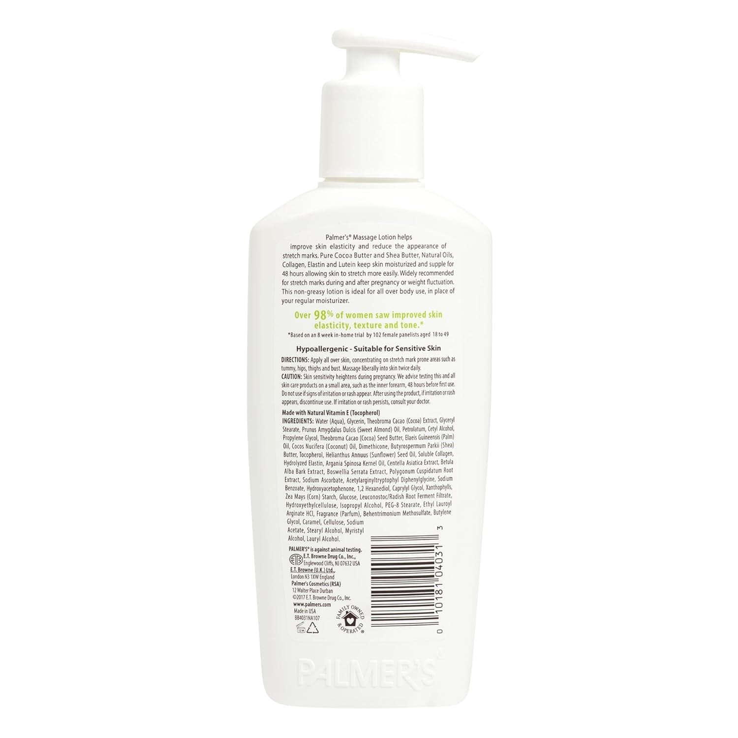 Palmer'S Cocoa Butter Formula Massage Lotion for Stretch Marks, Pregnancy Skin Care, Belly Cream with Collagen, Elastin, Argan Oil and Shea Butter, 8.5 Ounces