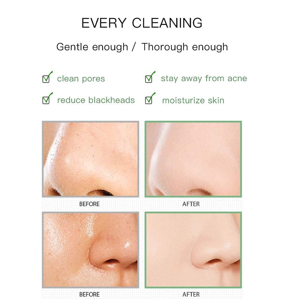 Green Tea Purifying Clay Clean Face Mask, Cleansing Mask Mud Mask for Men and Women, Moisturizing Oil Control Shrink Remove Blackheads, Shrink Pores, Improve Skin Tone (1, Green, 1PCS)