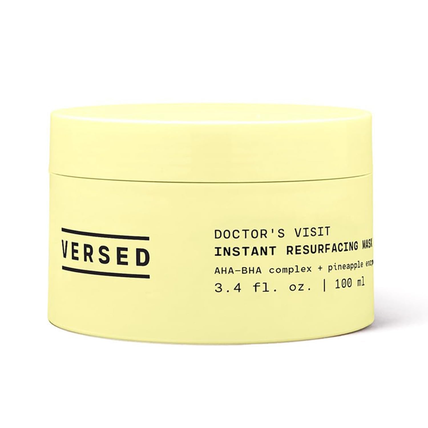 Versed Doctor’S Visit Instant Resurfacing Face Mask - AHA, BHA and Enzyme Exfoliating Mask Helps Reduce Hyperpigmentation - Smooth and Moisturize Skin with Vitamin C - Vegan (1.7 Fl Oz)