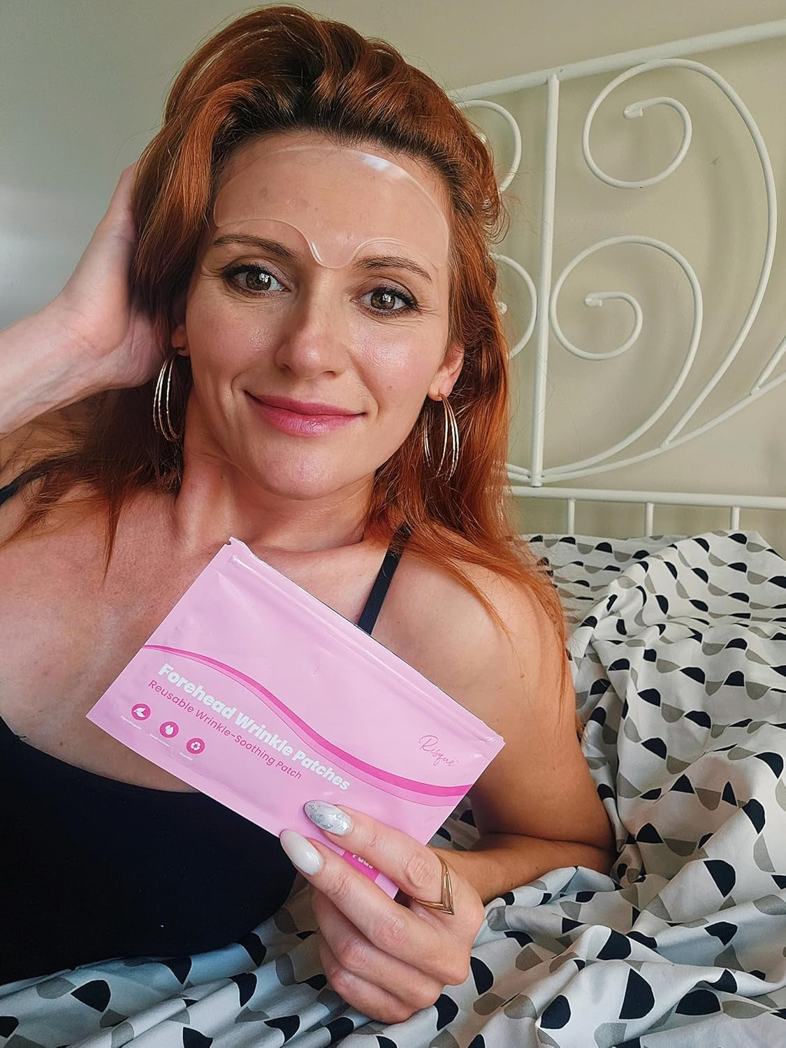 Forehead Wrinkle Patches - Reusable Silicone Patches for Smoothing Forehead Wrinkles & Fine Lines, Hypoallergenic, Overnight Results