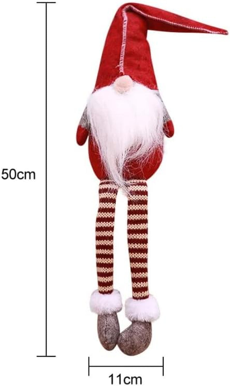 3Pcs New Christmas Decoration Long Legs Rudolph Doll Christmas Children Gift Hotel Mall Window Decoration