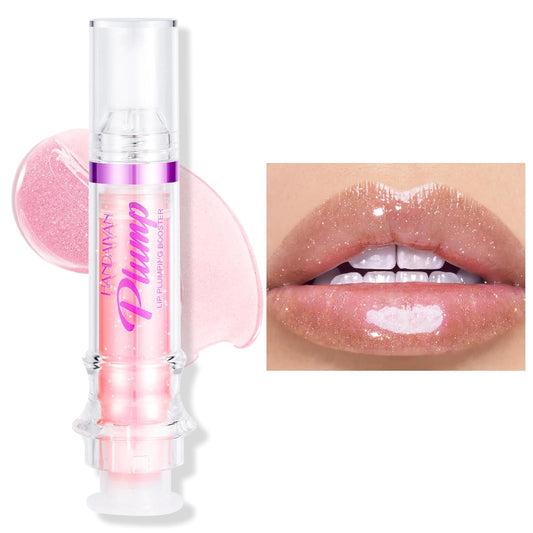 Erinde Lip Plumper Gloss, Natural Spicy Lip Plumping Booster Lip Plumping Oil, Ultra-Hydrating & Nourishing Plump and Pout Lip Plumper, Glossy Finish Fuller Lip Plumping Lip Gloss for Women Girls, 02#