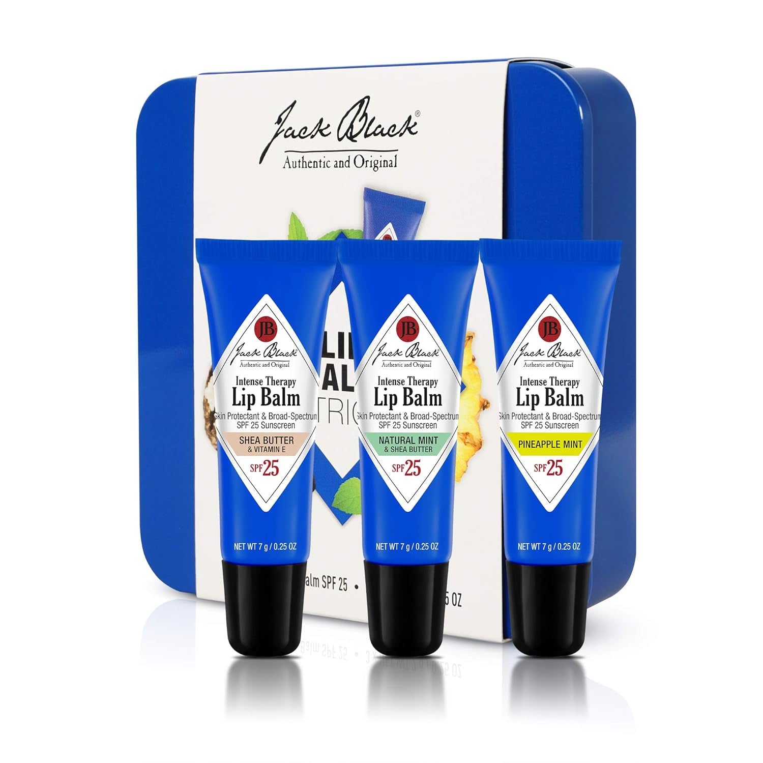 Jack Black Intense Therapy Lip Balm Stocking Stuffers for Adults, Jack Black Lip Balm SPF 25, Lip Sunscreen, SPF Lip Balm for Chapped Lips, Lip SPF, Lip Moisturizer, Lip Balm with SPF, Small Gifts