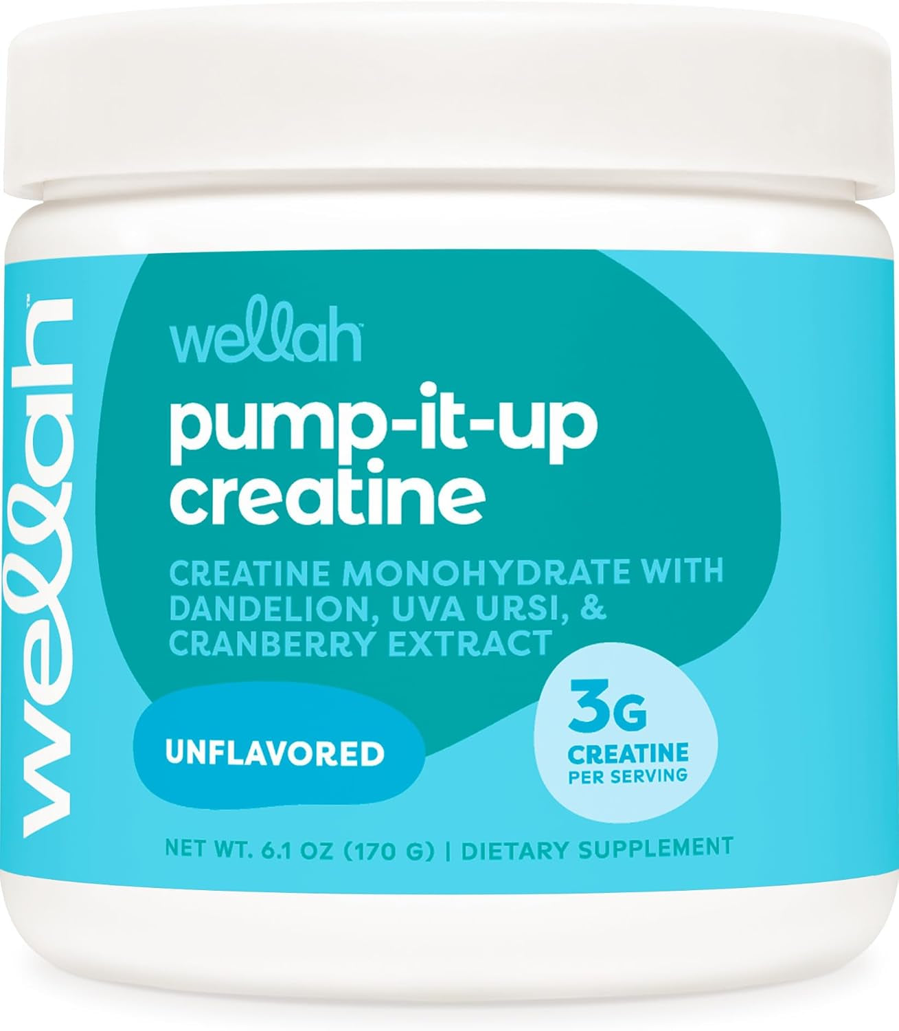 Pump-It-Up Creatine (50 Servings, Strawberry Lemonade) - Creatine Monohydrate with Dandelion, Uva Ursi, & Cranberry Extract