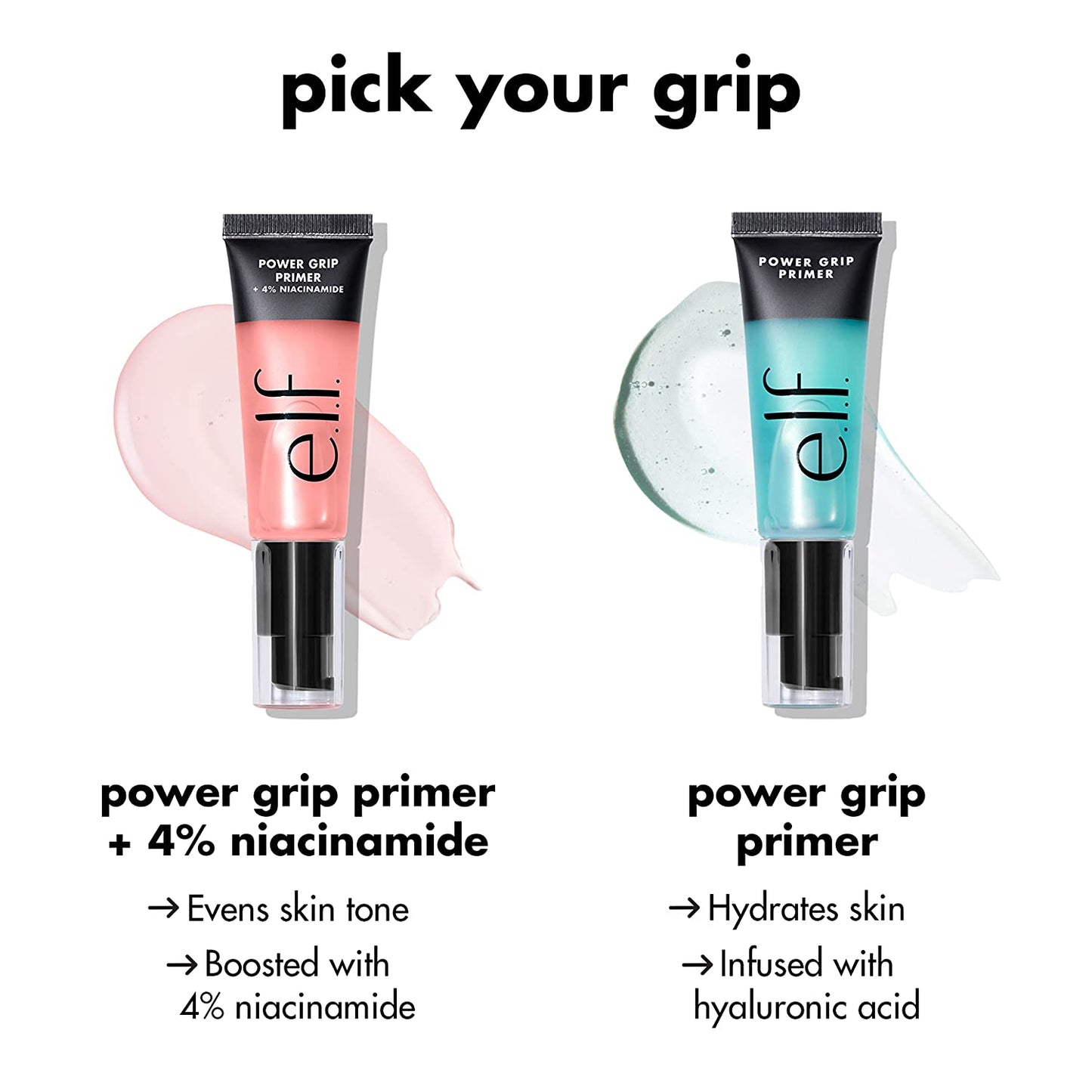 E.L.F. Power Grip Primer, Gel-Based & Hydrating Face Primer for Smoothing Skin & Gripping Makeup, Moisturizes & Primes, 0.811 Fl Oz (24 Ml.)