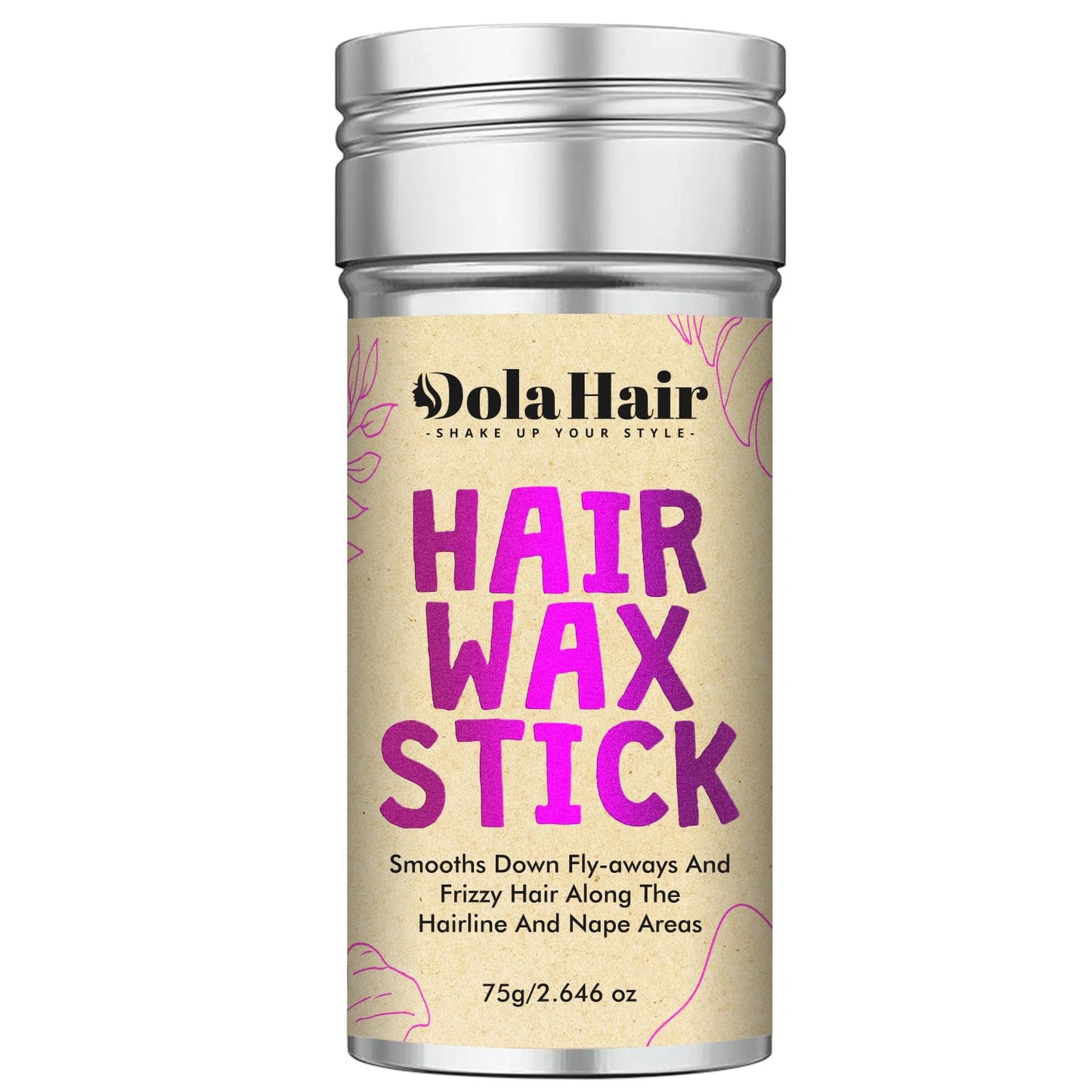 Dolahair Hair Wax Stick - Flyaway Control and Styling Pomade for Kids, Women, and Men - Hair Bun Maker and Accessorie (1 Pack of Wax)