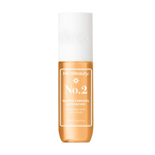Mcobeauty Fragrance Mist No. 2, Lightly Warm Scent with Sandalwood & Caramel for Day or Night, Vegan, Cruelty Free
