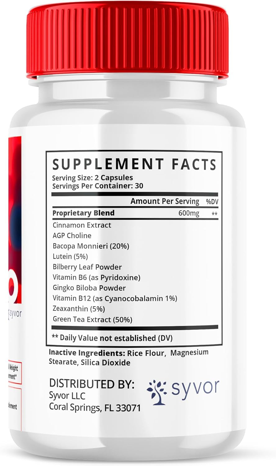 (3 Pack) Glucobio Capsules, Gluco Bio Advanced Blood Support Formula Pills, Glucobio Extra Strength Blood Supplement, Glucobio Natural Blood Glycogen Support, Glucobio Blood Capsules (180 Capsules)