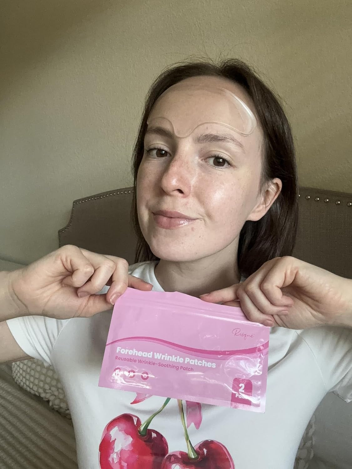 Forehead Wrinkle Patches - Reusable Silicone Patches for Smoothing Forehead Wrinkles & Fine Lines, Hypoallergenic, Overnight Results