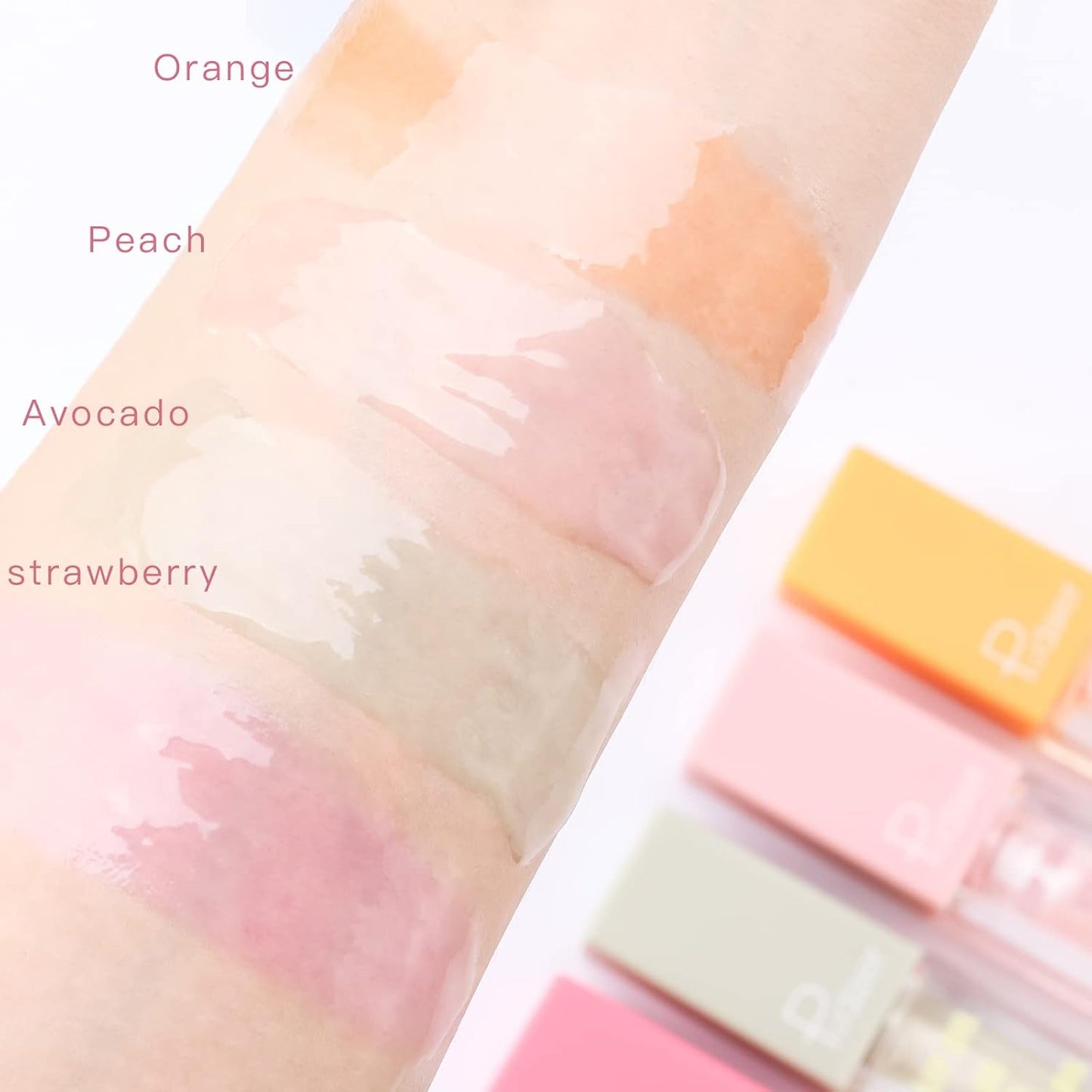 Pudaier Hydrating Lip Oil, Fruit Extract Lip Oil Set Tinted for Dry Lip and Lip Care, Shiny and Moisturizing Transparent Lip Oil Gloss (Mixed Set)