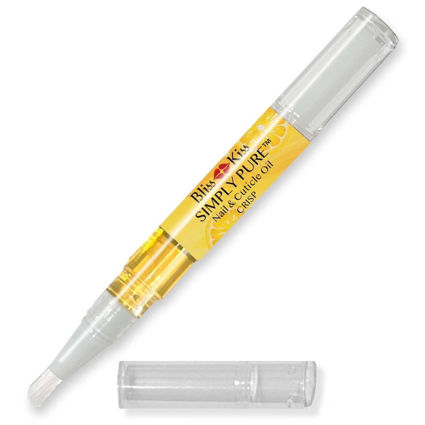 Bliss Kiss | 1 Fragrance Free | Nail Oil Cuticle Pen W/Vitamin E & Jojoba⏤Nail Strengthener Nail Growth Serum for Brittle Peeling Breaking Thin Nails