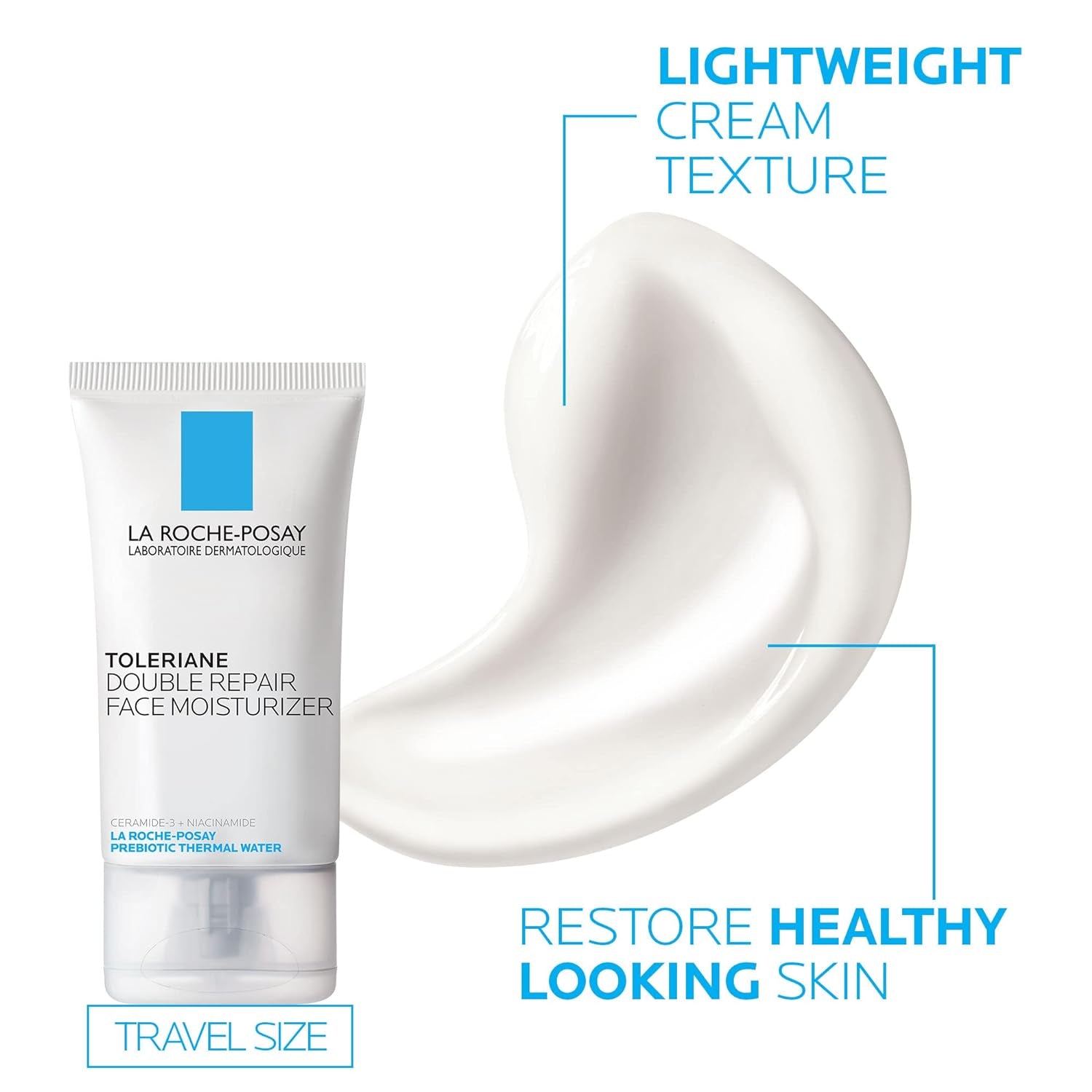 La Roche-Posay Toleriane Hydrating Gentle Face Cleanser | Hydrating Facial Cleanser with Niacinamide + Ceramides | Daily Face Wash for Dry Skin to Normal Skin | Sensitive Skin Tested | Fragrance Free