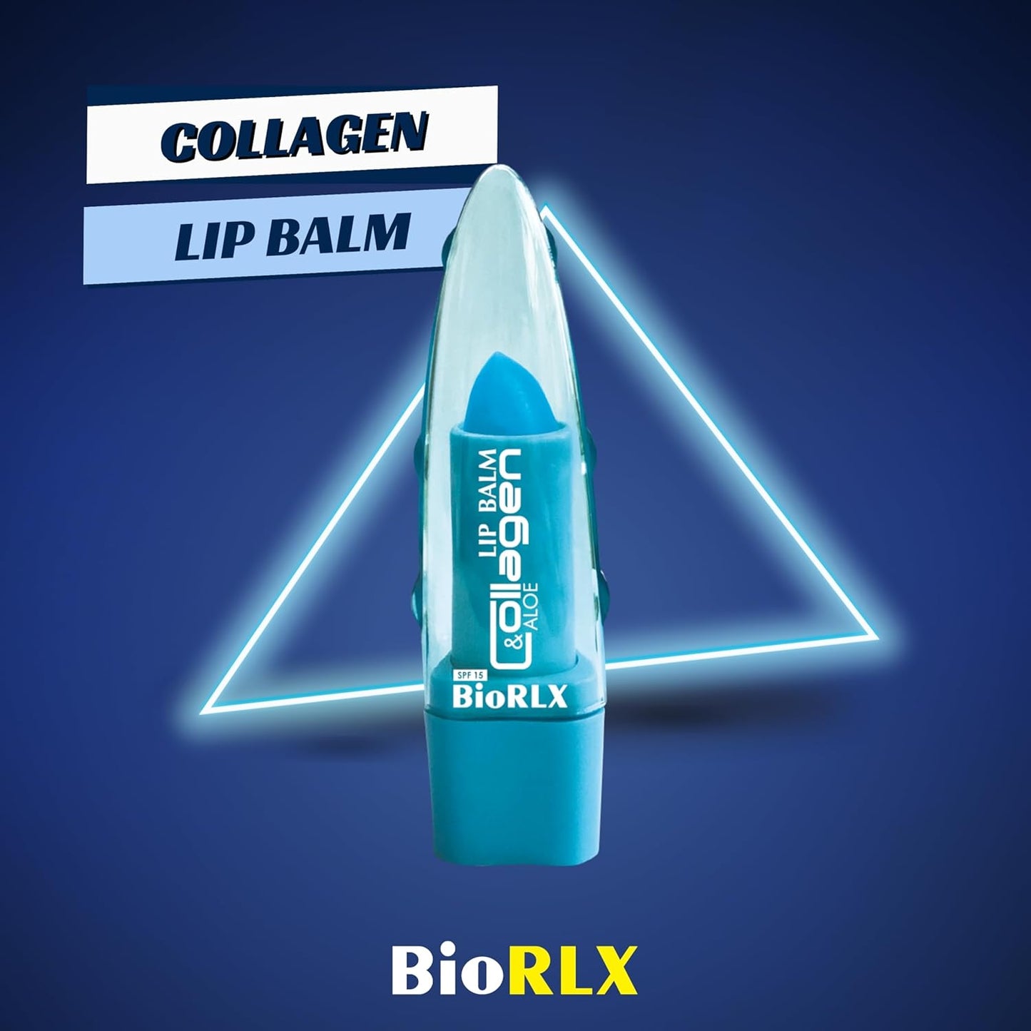 Biorlx Collagen & Aloe Vera Lip Balm - Advanced Anti-Aging Lip Care for Youthful and Hydrated Lips (Collagen, 0.12 Ounce (Pack of 1))