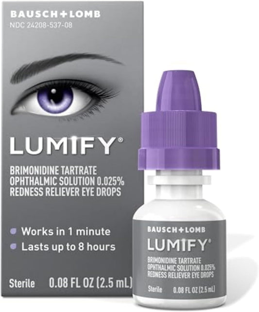 LUMIFY Redness Reliever Eye Drops 0.08 Ounce (2.5Ml)