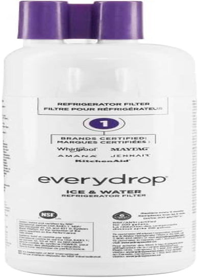 Everydrop by Whirlpool Ice and Water Refrigerator Filter 1, EDR1RXD1, Single-Pack , Purple