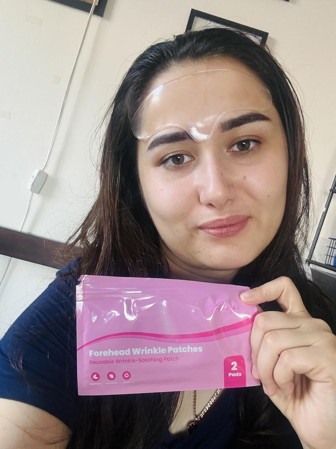 Forehead Wrinkle Patches - Reusable Silicone Patches for Smoothing Forehead Wrinkles & Fine Lines, Hypoallergenic, Overnight Results