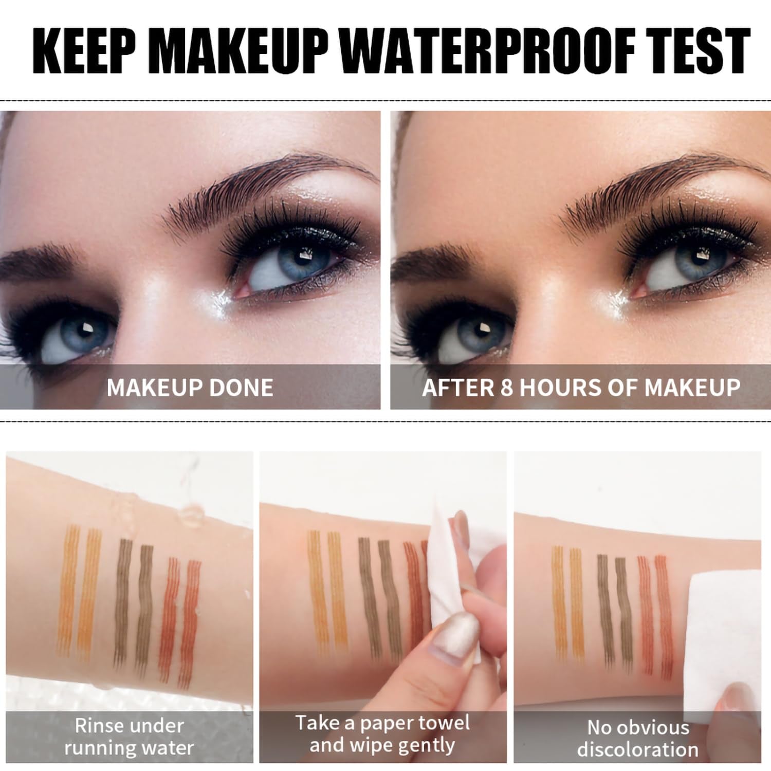 Eyebrow Pencil,3D Microblading Eyebrow Tattoo Pencil 4 Fork Tip,Eye Makeup Long-Lasting Waterproof & Smudge-Proof Natural Eyebrow Hair Eyebrow Pencil (2#Red-Brown)