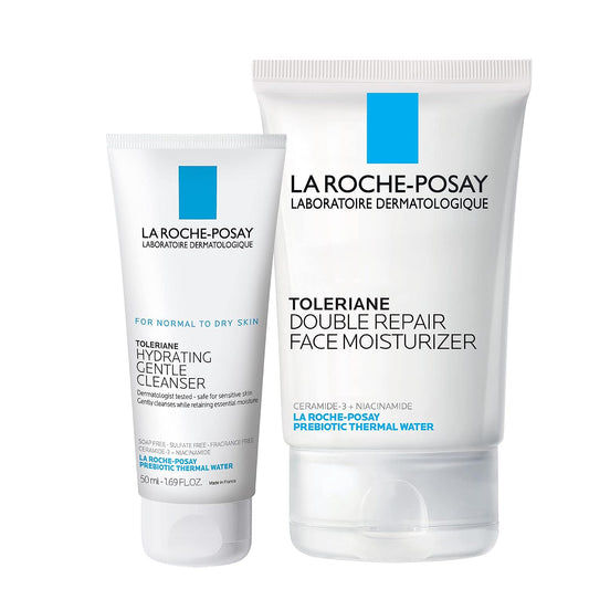 La Roche-Posay Toleriane Double Repair Face Moisturizer | Daily Moisturizer Face Cream with Ceramide and Niacinamide for All Skin Types | Oil Free | Fragrance Free