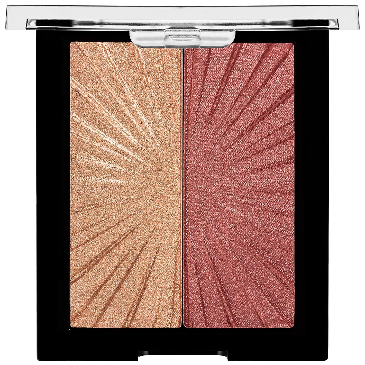 Wet N Wild Megaglo Blushlighter, Blendable Blush & Highlighter Set, Shimmery Metallic Finish, Flash Me