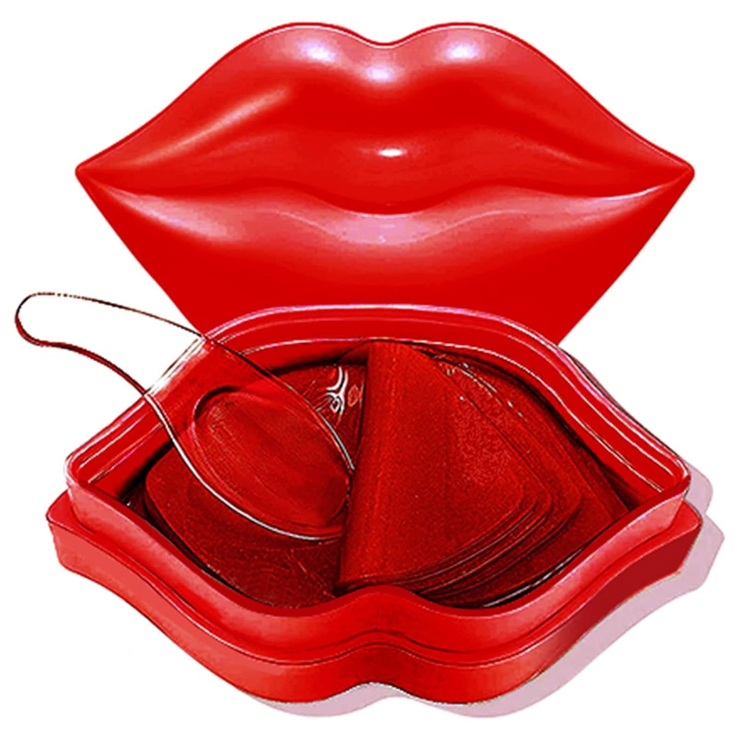 20Pcs Moisturizing/Plumping Lip Mask, Restores Moisture Mask for Dry Lips and Lines Overnight Care, Gel Treatment Masks ​ (Pink)