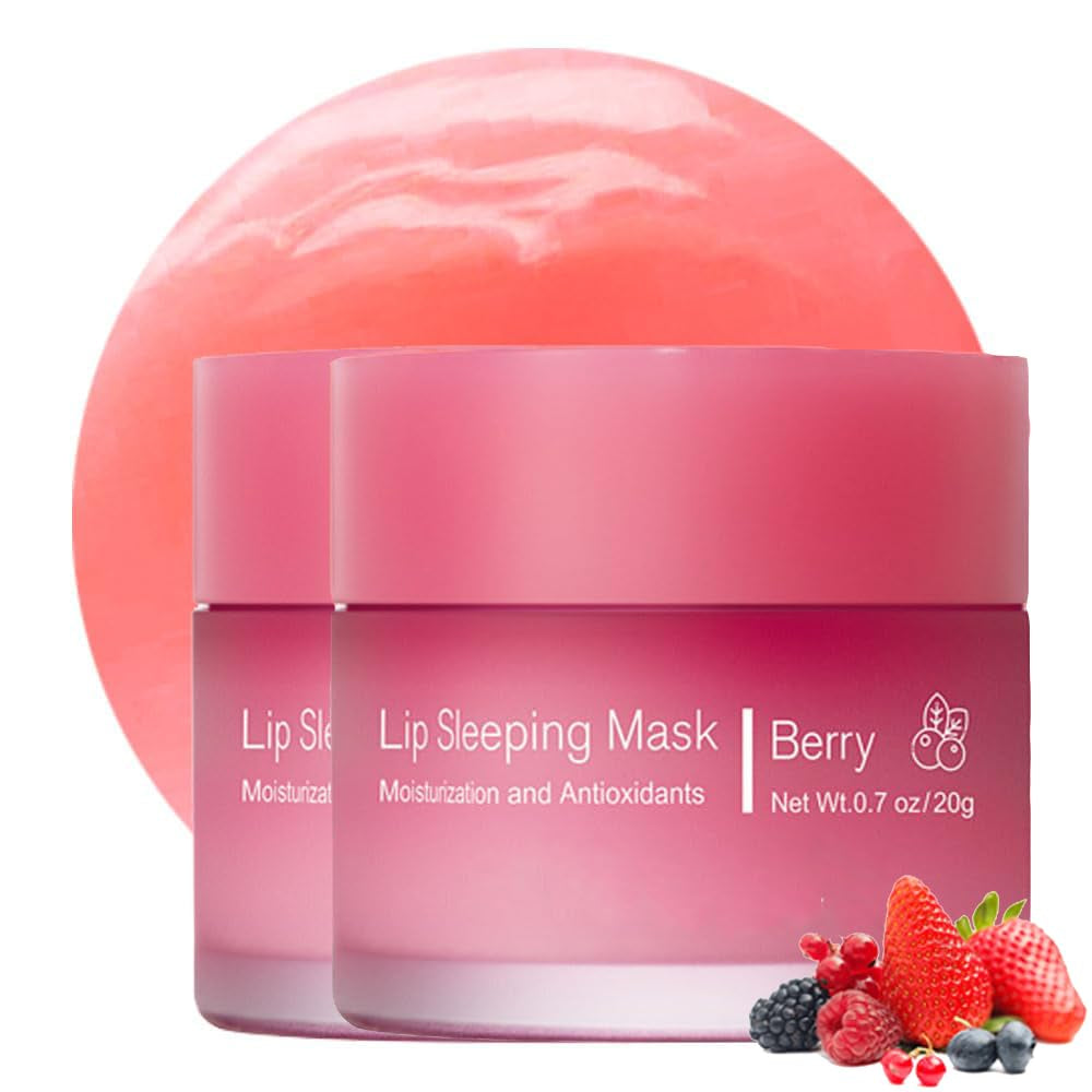 Sleeping Lip Mask, Nourish & Hydrate Lip Mask with Vitamin C, Antioxidants, Lip Balm, Lip Skin Care, Improve Lip Color, Reduce Lip Lines