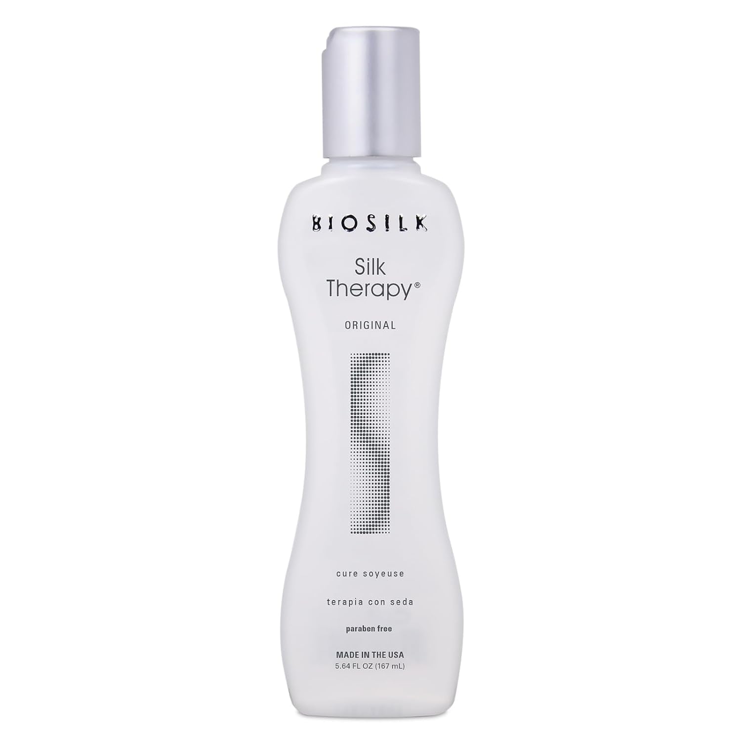Biosilk Silk Therapy Original, Reconstructing Treatment for Adding Shine & Helping Prevent Split Ends, Sulfate, Paraben, & Cruelty-Free, 5.64 Oz