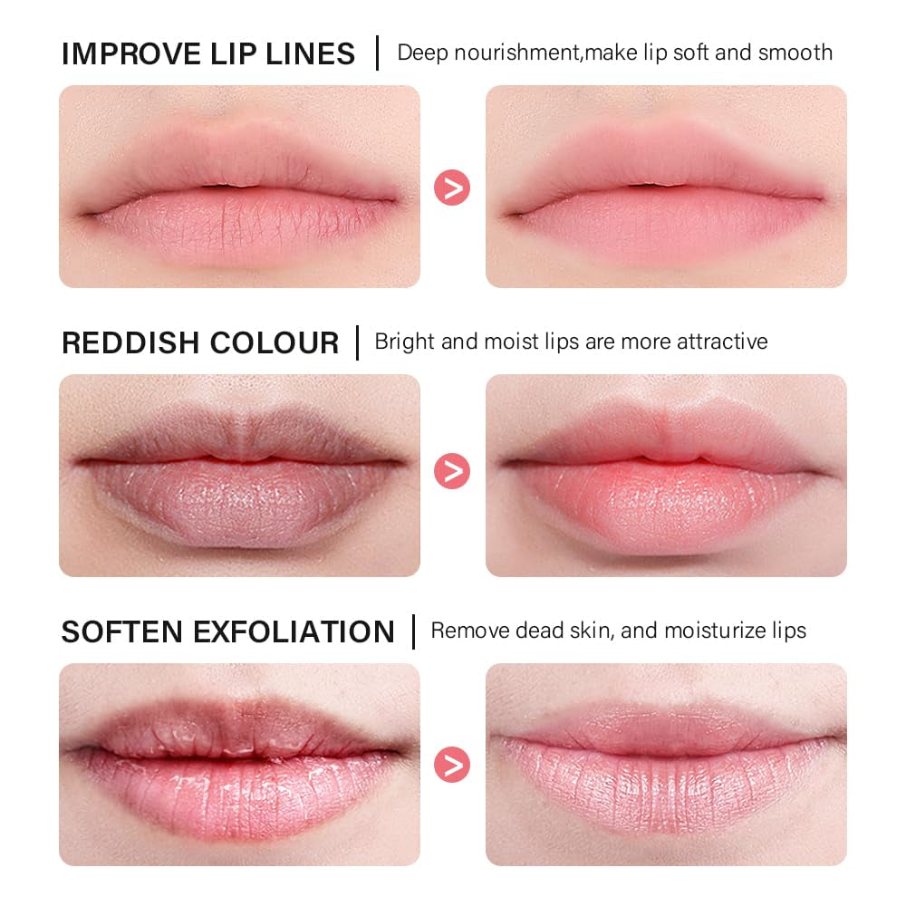 Sleeping Lip Mask, Nourish & Hydrate Lip Mask with Vitamin C, Antioxidants, Lip Balm, Lip Skin Care, Improve Lip Color, Reduce Lip Lines