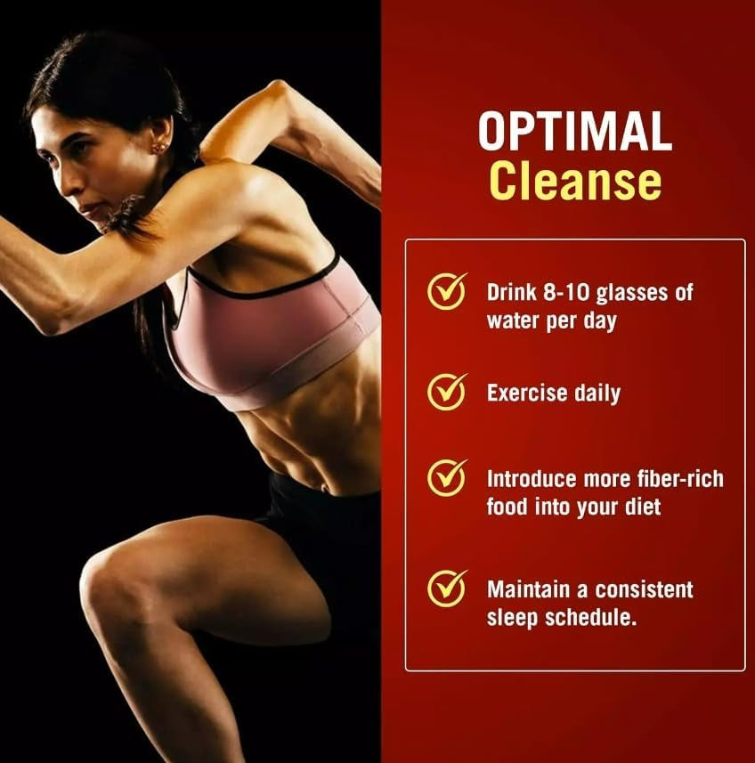 The Cleaner Detox, Effective-7 Day Formula for Women, Ultimate Body Detox, Support Digestive Health, 52 Veggie Capsules, White/Red