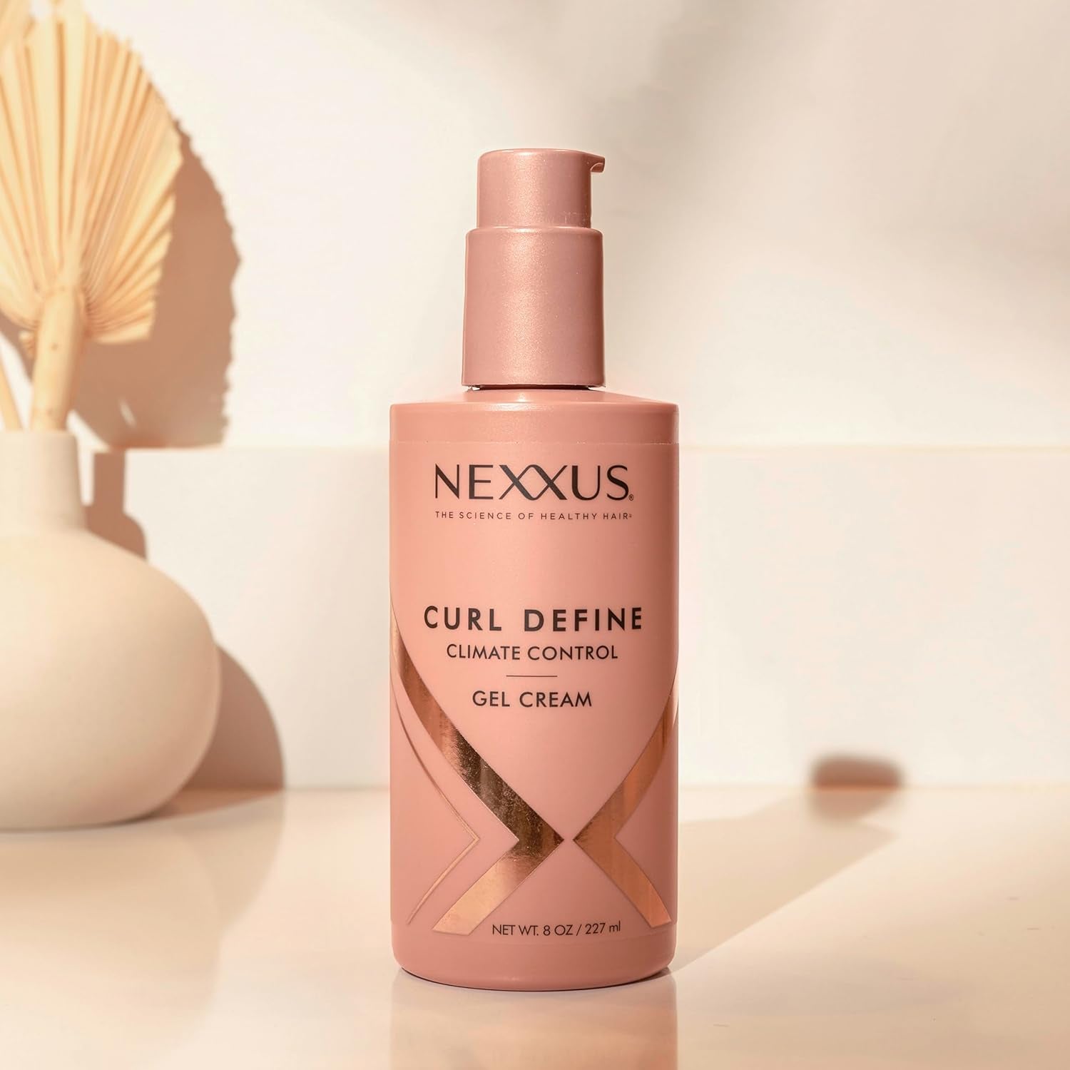 Nexxus Climate Control Gel Cream Curl Define for Cashmere Curls, with Styleprotect Technology 8 Oz