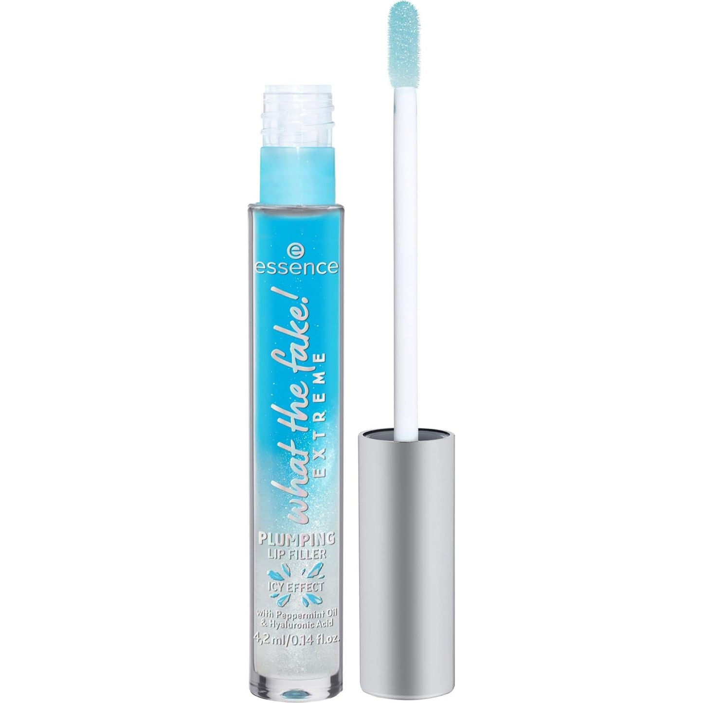 Essence | What the Fake! Plumping Lip Filler | Volumizing Lip Gloss Made with Hyaluronic Acid and Vitamin E | Vegan & Cruelty Free, Gluten Free | Free from Fragrance & Parabens (02 | Oh My Nude!)