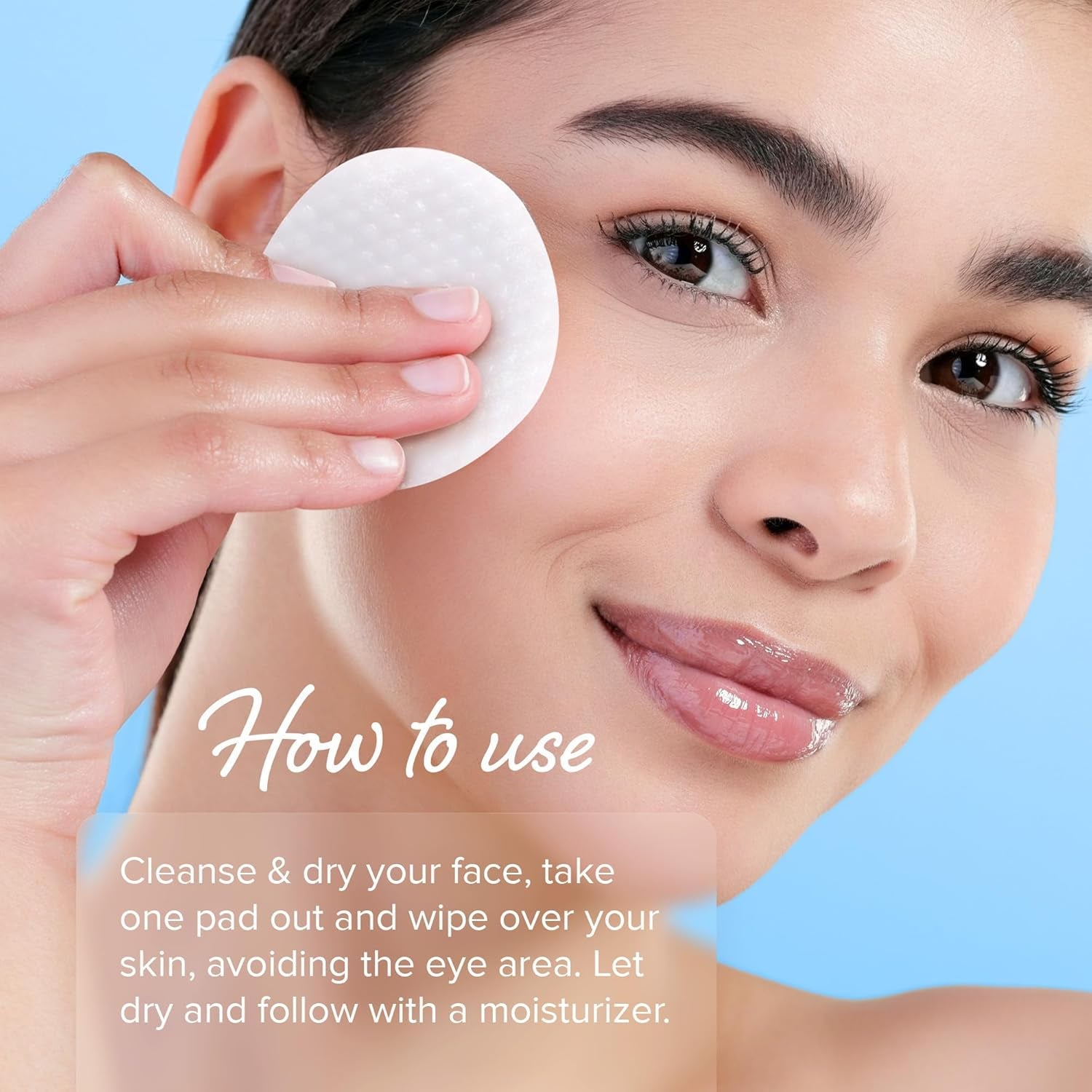 MAREE Glycolic Acid Pads - Toner Pads for Face Cleansing with Tea Tree Oil - Exfoliating Pads with Salicylic Acid & Vitamins E, B3, B5 - Face Pads Facial Peel & Radiance Deep Cleaning Effect - 50 Pads