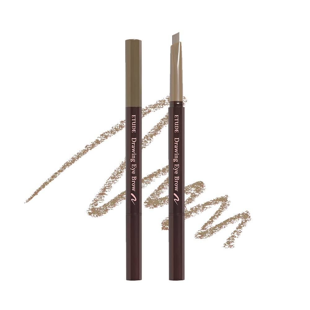 ETUDE Drawing Eye Brow #2 Grey Brown | Long Lasting Eyebrow Pencil for Soft Textured Natural Daily Look Eyebrow Makeup