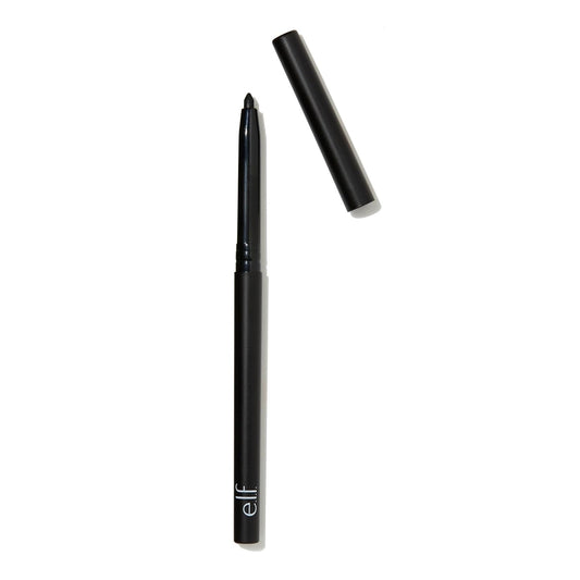 E.L.F. No Budge Retractable Eyeliner, Creamy, Ultra-Pigmented & Waterproof, Creates Bold & Defined Lines, Vegan & Cruelty-Free, Black 0.006 Oz